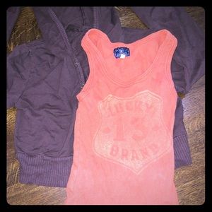 Lucky Brand Tank and Cardigan Combo